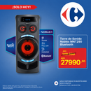 Torre de Sonido Noblex MNT290 Bluetooth Efectos de Voz y Luces LED Negro