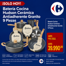 Bateria Cocina Hudson Ceramica Antiadherente Granito 9 Pz