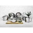 Bateria de Cocina Juego Ollas Cacerola 6 Piezas Tramontina Solar Acero Inoxidable Triple Fondo